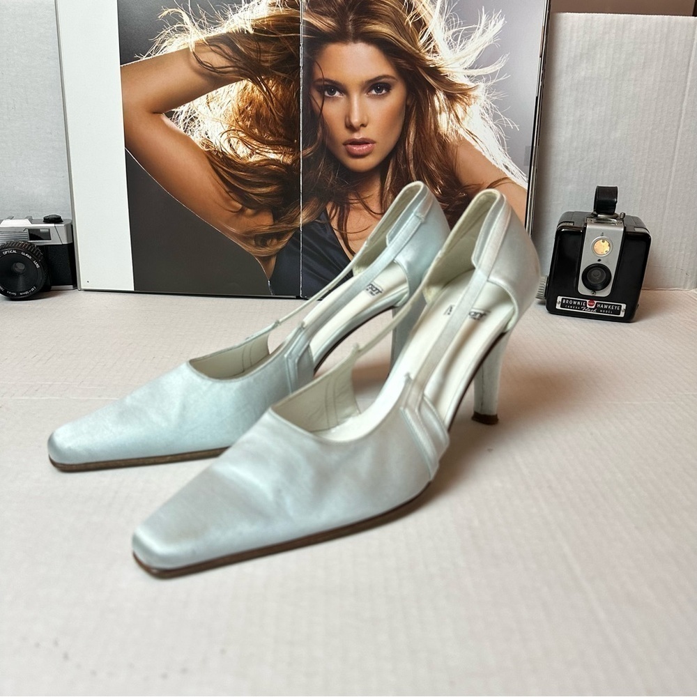 Versani Light Blue Italian Heels | Size 10 | Y2K Glamourata